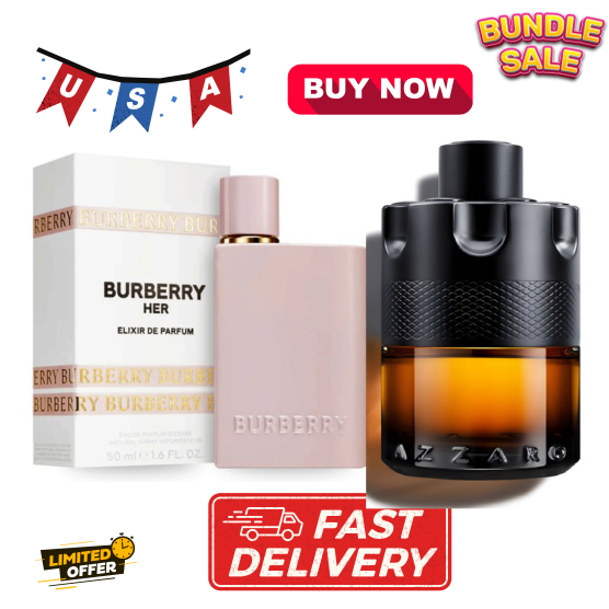 AZZARO PERFUME+BUBRERRY HER PERFUM GIFT PACK